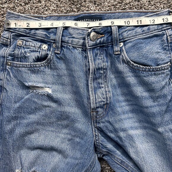 Aeropostale 90s Baggy Distressed Jeans Size 2 Regular - Picture 6 of 9